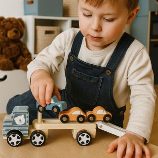 🎄✨ Hledáte dokonalý vánoční dárek pro malé dobrodruhy? ✨🎄 Naše dřevěná autíčka a nákladní auta rozsvítí oči každého malého...