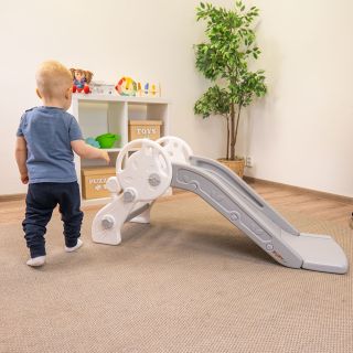 🌟 Novinka, která rozzáří každý dětský pokoj! 🌟 Naše kompaktní a bezpečná plastová skluzavka PUPY je ideální pro malé...